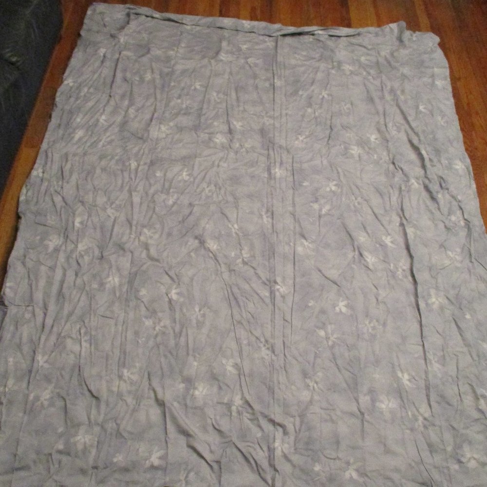 QUEEN Duvet Cotton WATERCOLOR BUTTERFLY 87 x100" PURPLE GRAY